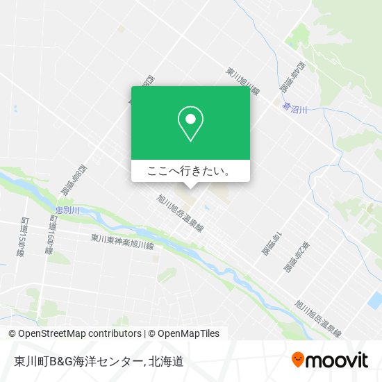 東川町B&G海洋センター地図