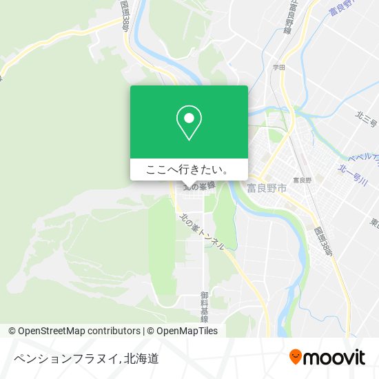 ペンションフラヌイ地図