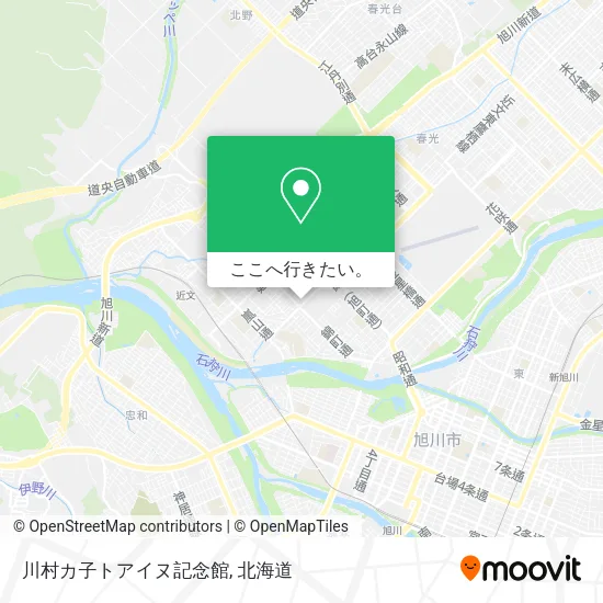 川村カ子トアイヌ記念館地図