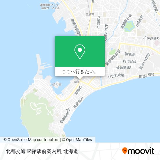 北都交通 函館駅前案内所地図