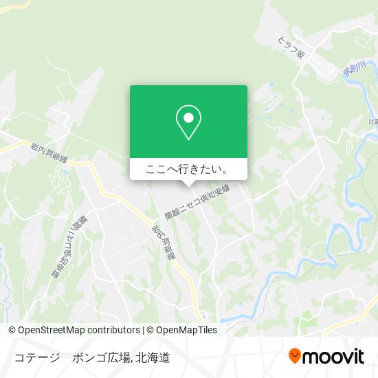 コテージ　ボンゴ広場地図