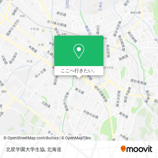 北星学園大学生協地図