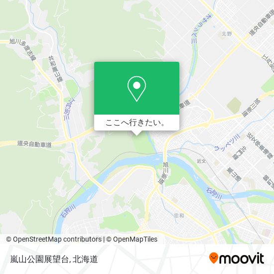 嵐山公園展望台地図