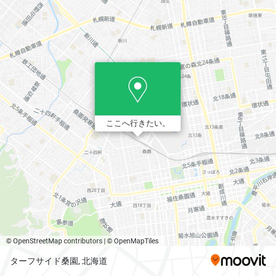 ターフサイド桑園地図