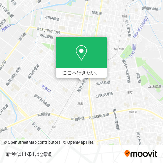 新琴似11条1地図