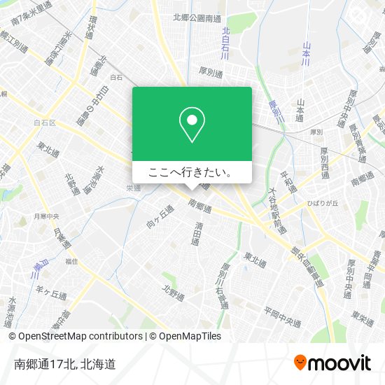 南郷通17北地図