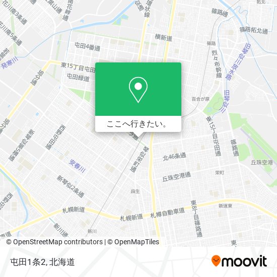 屯田1条2地図