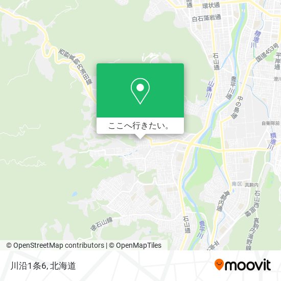 川沿1条6地図