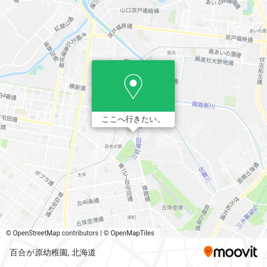 百合が原幼稚園地図