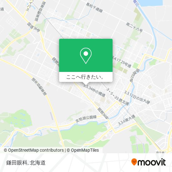 鎌田眼科地図