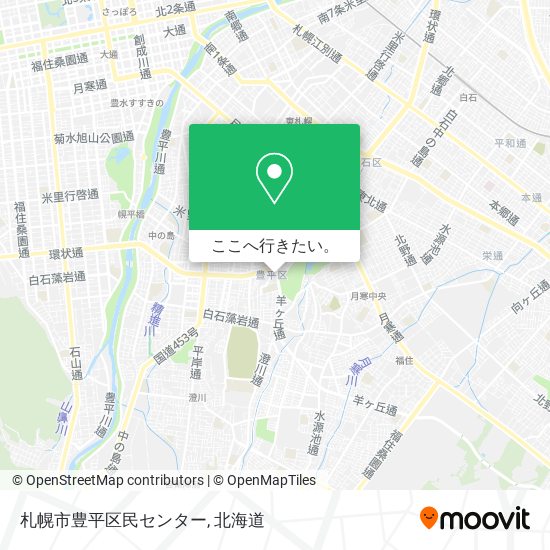 札幌市豊平区民センター地図