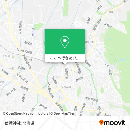 信濃神社地図