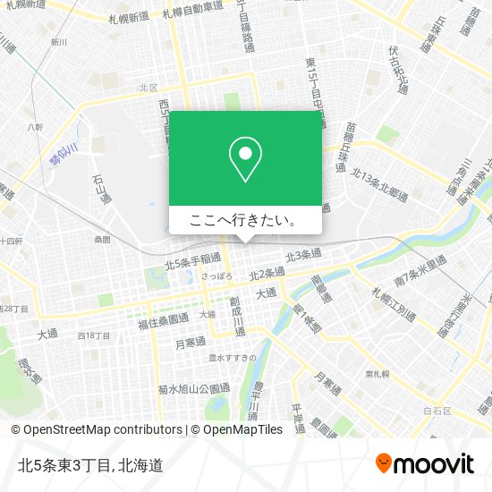 北5条東3丁目地図