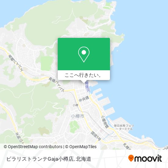 ビラリストランテGaja小樽店地図