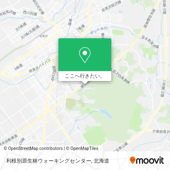 利根別原生林ウォーキングセンター地図