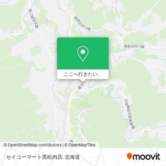 セイコーマート黒松内店地図