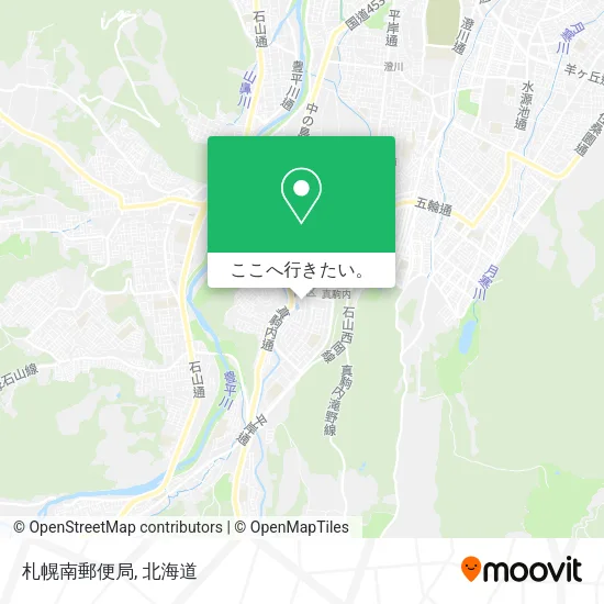 札幌南郵便局地図
