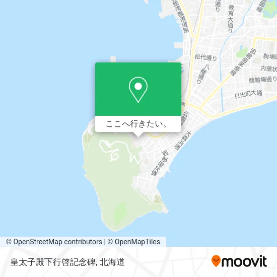 皇太子殿下行啓記念碑地図