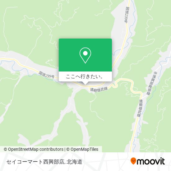 セイコーマート西興部店地図