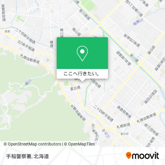 手稲警察署地図