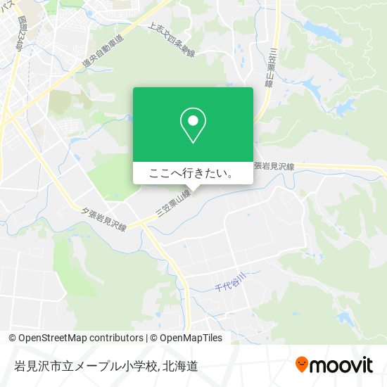 岩見沢市立メープル小学校地図
