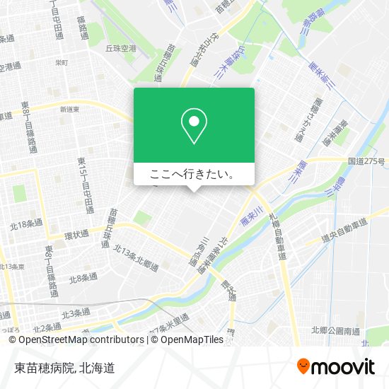 東苗穂病院地図