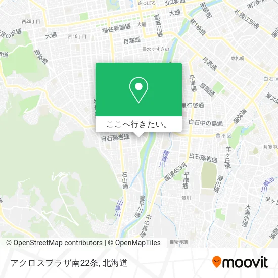 アクロスプラザ南22条地図