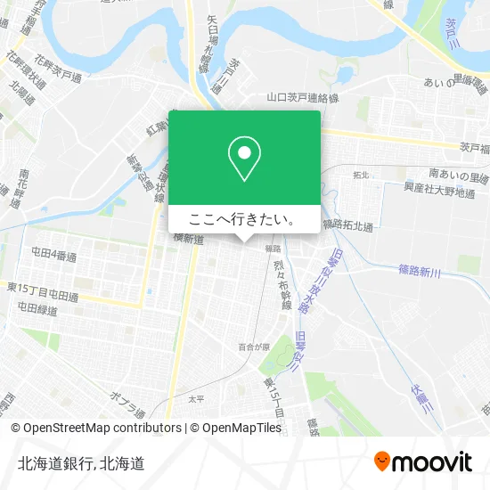 北海道銀行地図
