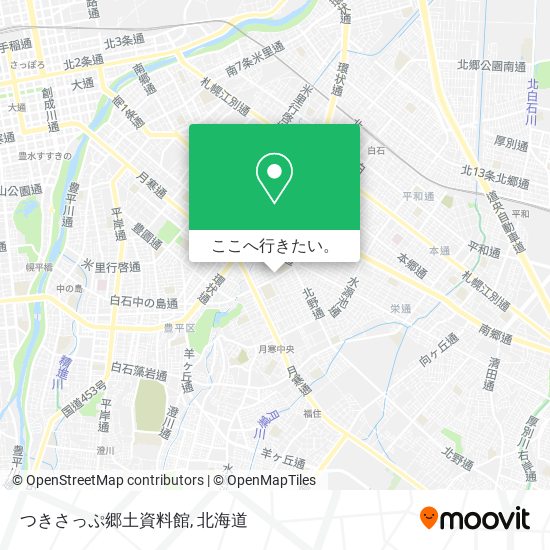 つきさっぷ郷土資料館地図