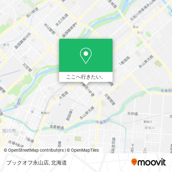 ブックオフ永山店地図