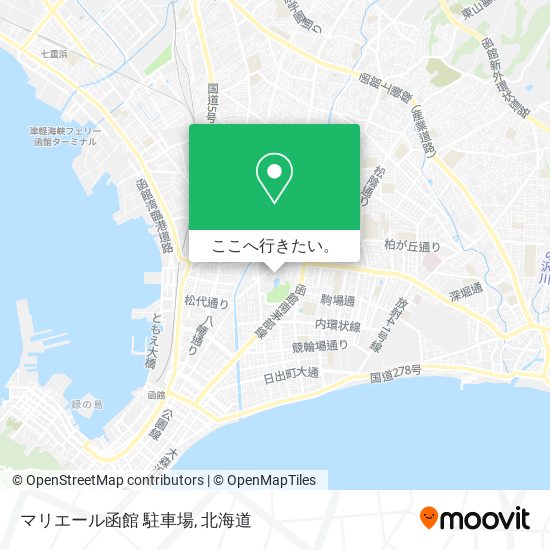 マリエール函館 駐車場地図