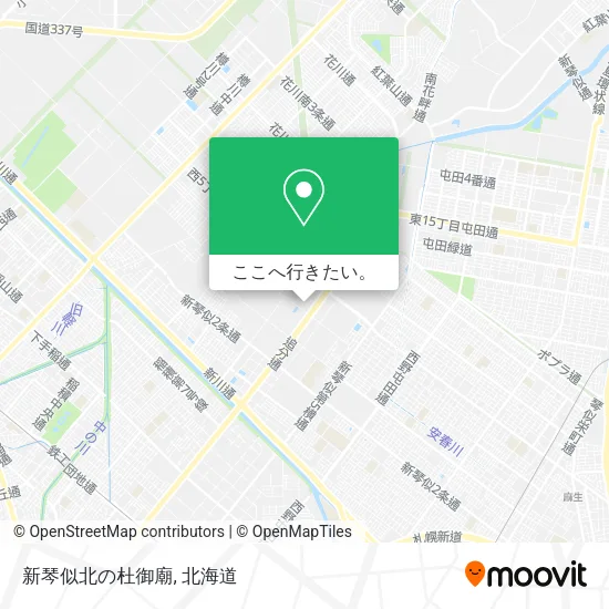 新琴似北の杜御廟地図