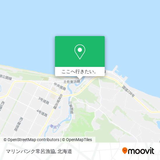 マリンバンク常呂漁協地図