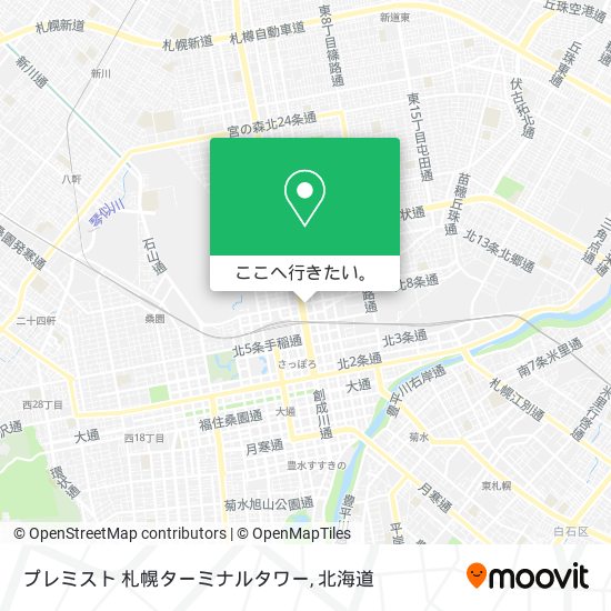 プレミスト 札幌ターミナルタワー地図