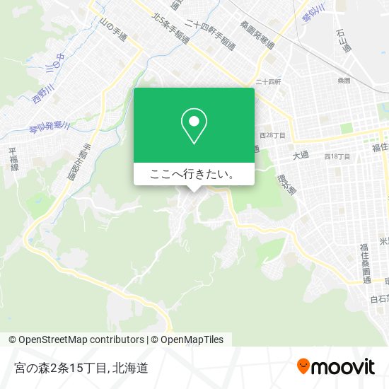 宮の森2条15丁目地図