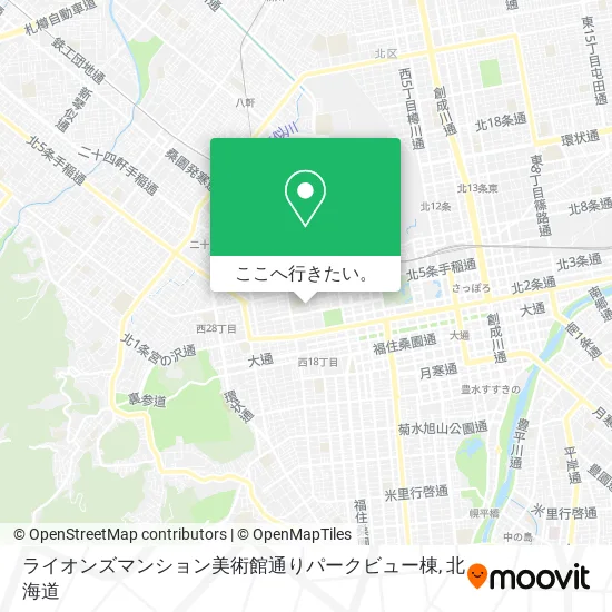 ライオンズマンション美術館通りパークビュー棟地図
