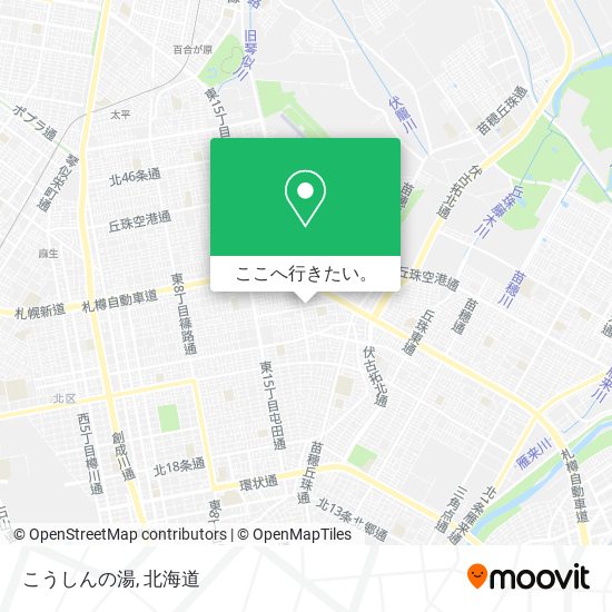 こうしんの湯地図