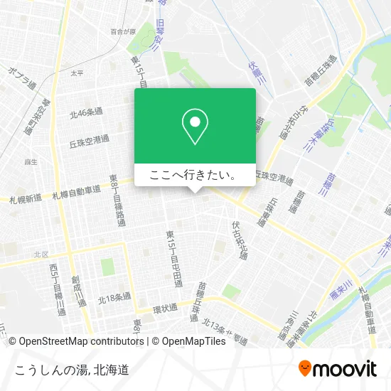 こうしんの湯地図