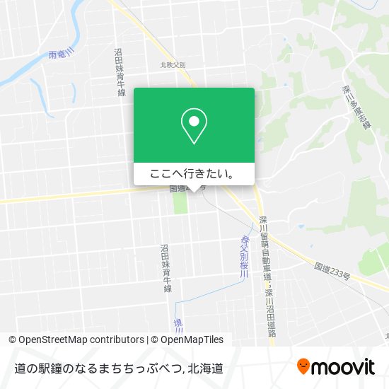 道の駅鐘のなるまちちっぷべつ地図