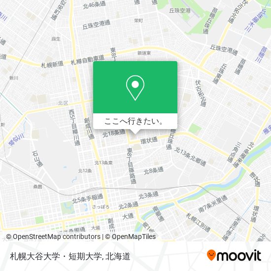 札幌大谷大学・短期大学地図