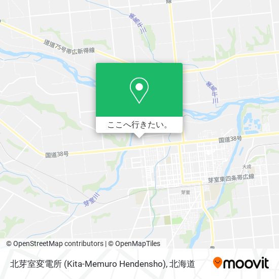 北芽室変電所 (Kita-Memuro Hendensho)地図