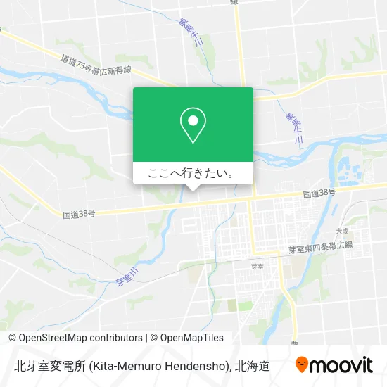 北芽室変電所 (Kita-Memuro Hendensho)地図