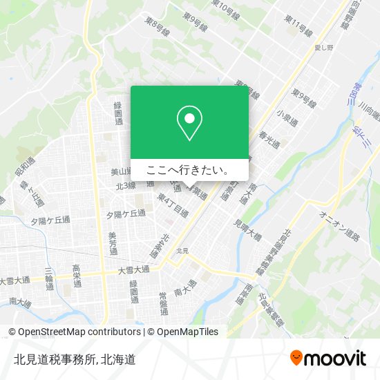 北見道税事務所地図
