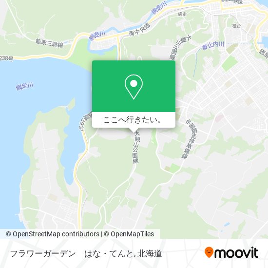 フラワーガーデン　はな・てんと地図