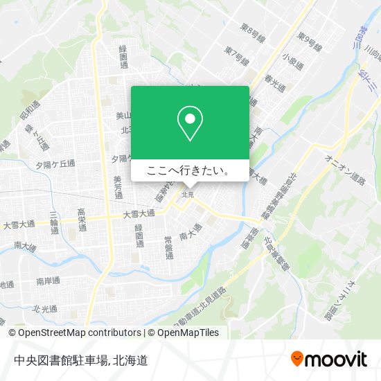 中央図書館駐車場地図