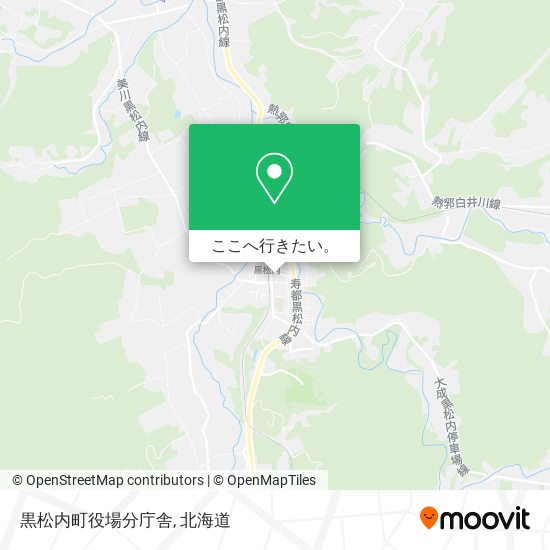 黒松内町役場分庁舎地図