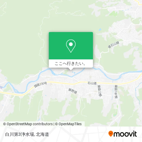 白川第3浄水場地図