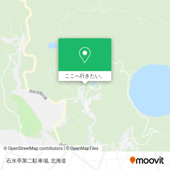 石水亭第二駐車場地図