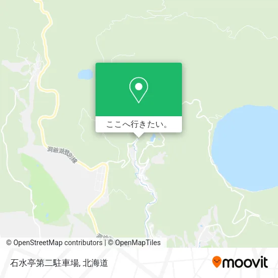 石水亭第二駐車場地図