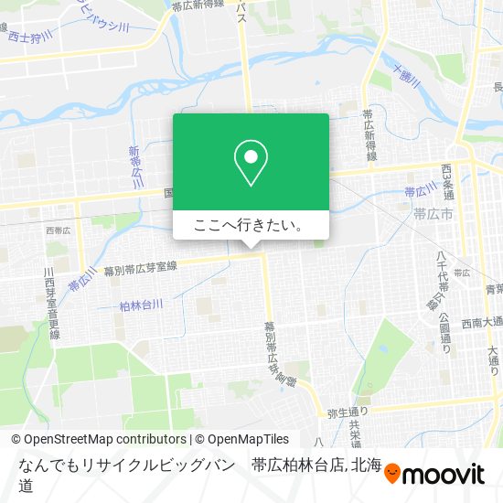 なんでもリサイクルビッグバン　帯広柏林台店地図